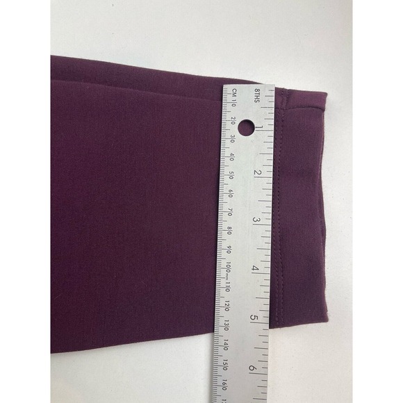 3 for $25-Bar III Straight-Leg Dress Pants Eggplant Sz Large 2-Side Zippers - Picture 9 of 10
